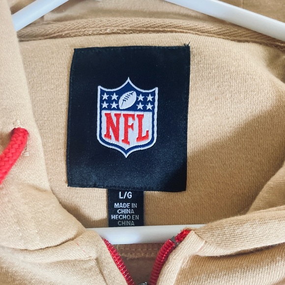 NWOT San Francisco 49ers NFL Full Zip Hoodie Size Large - Picture 5 of 7